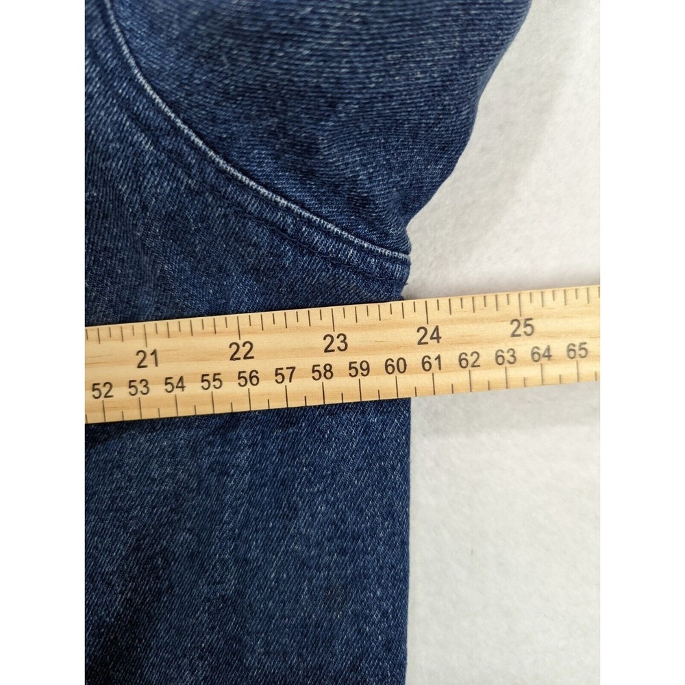 Herman Geist Denim Jacket Size XL Barn Lined Reversible Corduroy Cotton Blue - Picture 2 of 7